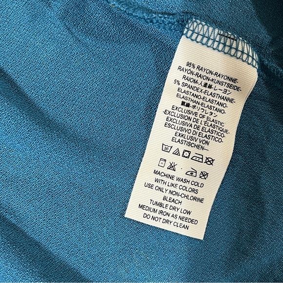 FREE PEOPLE Lana Smocked Tunic Mermaid Combo Color Size X-Small Boho - Picture 9 of 11